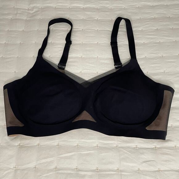 Honeylove Crossover Bra Women's 1X 40 C/D | Black/Tan | Wireless | NWOT - Picture 2 of 4